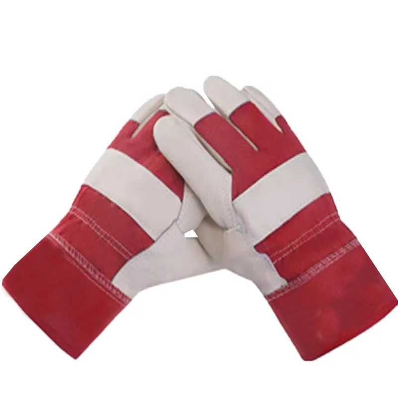 Top Quality Custom Cow Grain Leather Motocross Motorcycle Motorbike Moto Driver Gloves Luvas Guantes for work construction