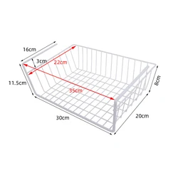 Cabinet basket DSH Hot selling metal hanging baskets wire cabinet hanging baskets