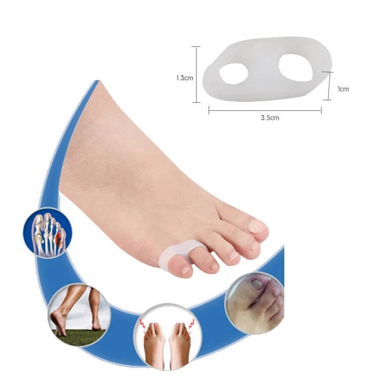 wholesale cheap price feet overlapping pinky toes hallux valgus silicone toe spreader