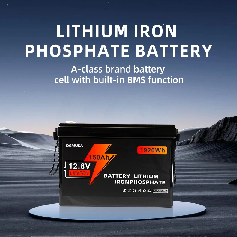 Аккумуляторная батарея 12 В Lifepo4 200Ah 24V 100Ah 150Ah 300Ah литий-ионные батареи с Bms для солнечной системы