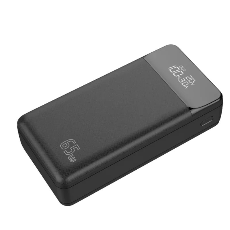 
Large capacity Qc3.0 65w pd power bank 30000mah fast charger usb type c for Laptops Samsung Dell 