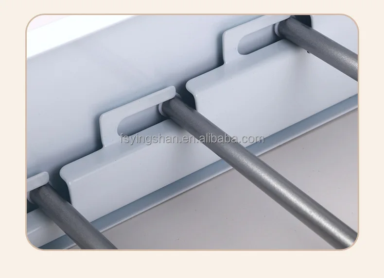 Wall Mounted Fold Away Metal Clothes Dryer Aluminum Hangers for Clothes Foldable Balcony Dryer for Kitchen and Bathroom Use