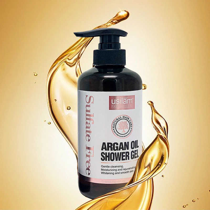 
hot selling Sulphate Free whitening shower gel man and woman argan oil 