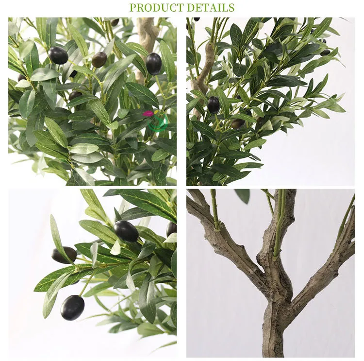 Senmasine Faux Plants Custom 4ft 5ft 6ft 7ft Fake Garden Bonsai Large Artificial Olive Trees For Indoor Outdoor Home Decor