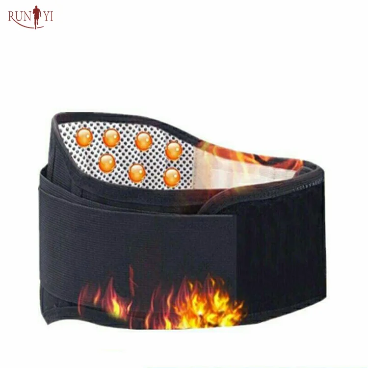 Amazon Hot Selling Adjustable Tourmaline belt Self-heating Magnetic Therapy Waist Support Belt
