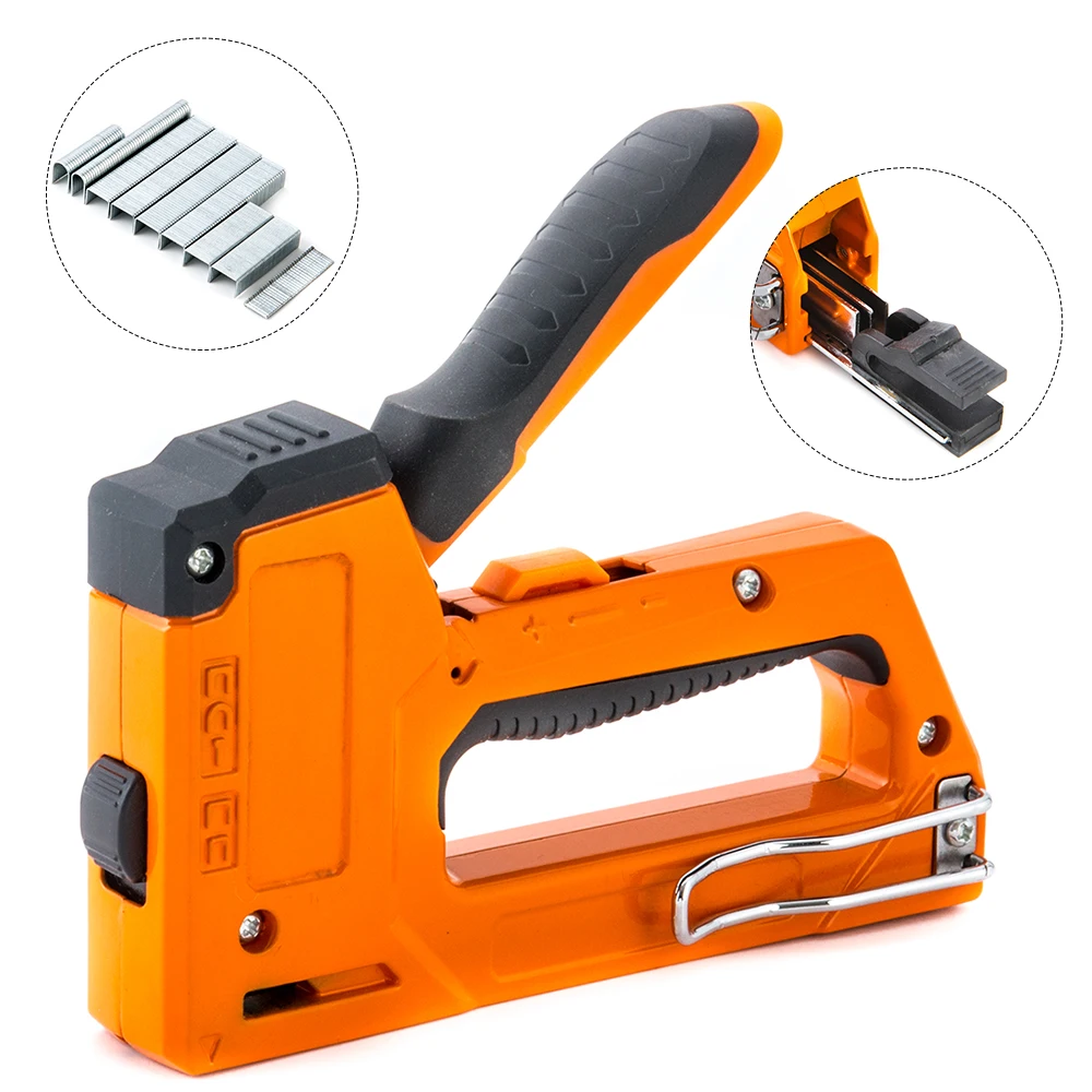 4 in 1 Heavy Duty Nailing Tacker Gun Woodworking Tool for Wood Upholstery Fixing Decoration Carpentry Furniture Hand Staple Gun