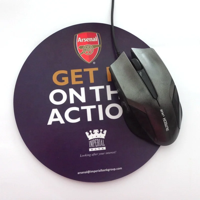 Полноцветный Печатный дешевый крафт-резиновый коврик для мыши