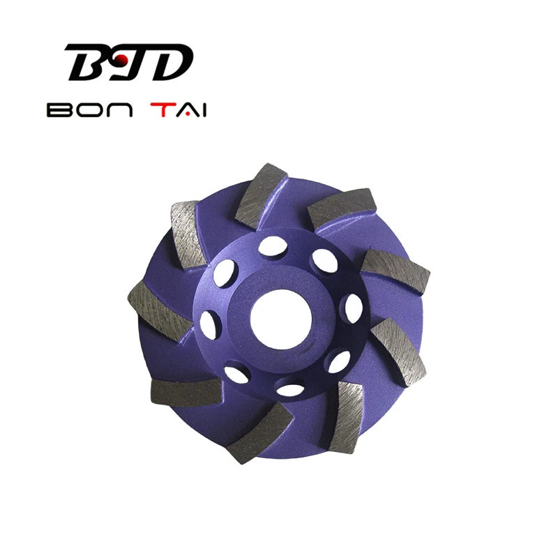 4 Inch Concrete Diamond Cup Grinding Wheel with 9 Segments Turbo Grinding Wheels