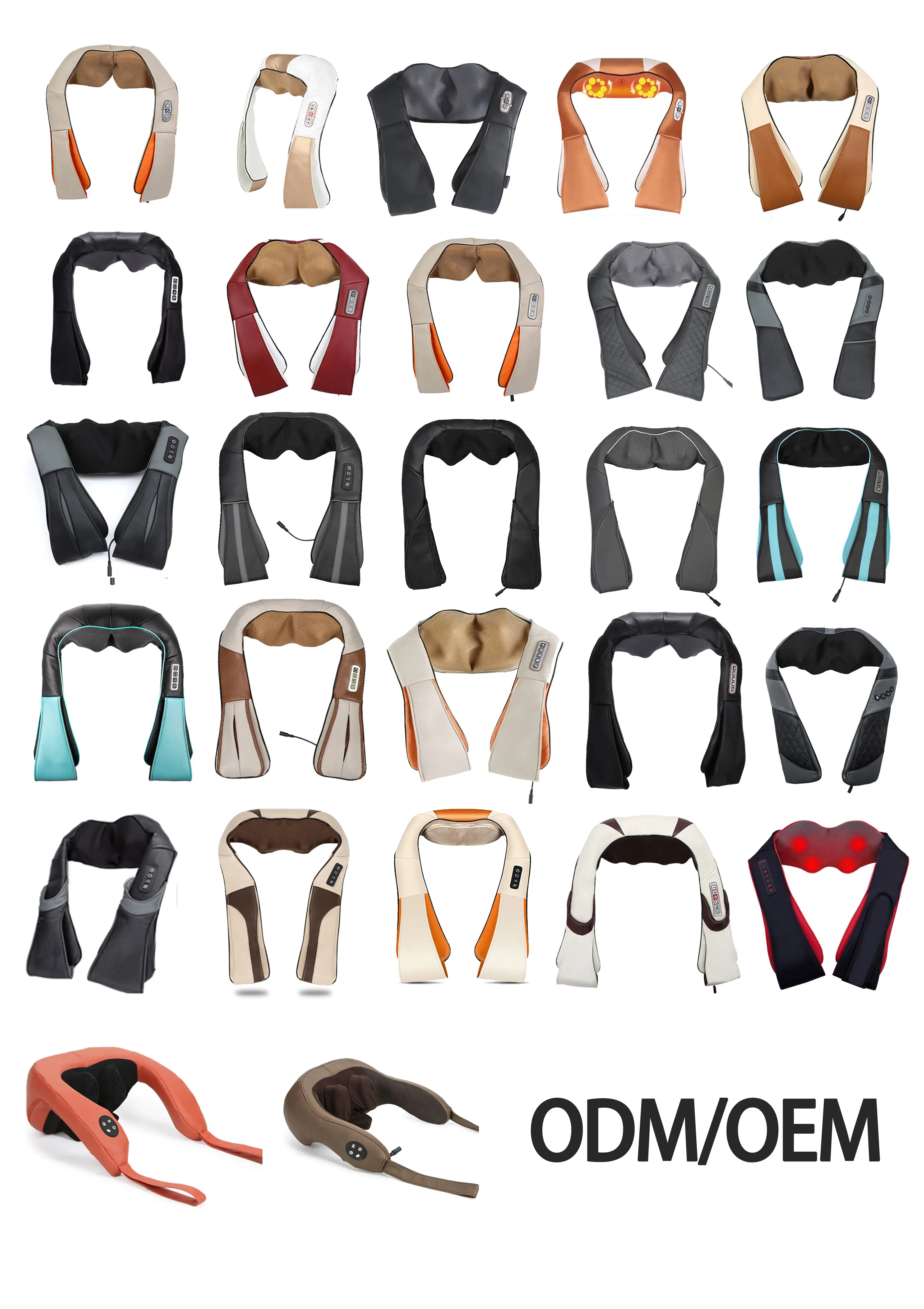 Новый дизайн, разминающий массажный пояс для всего тела, шиацу массажер для шеи и плеч с подогревом