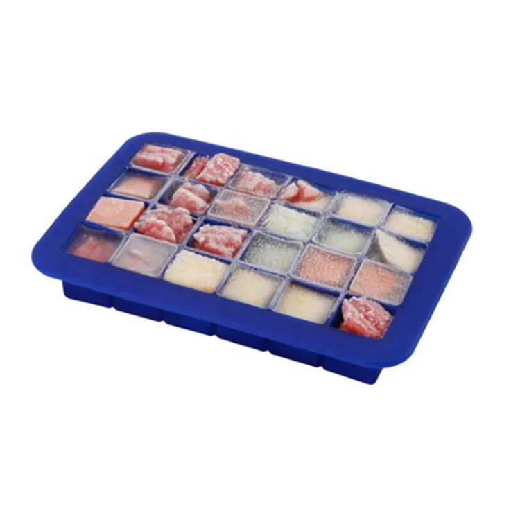 1 дюйм 24 Отверстия поднос для кубиков льда из пищевого силикона домашнего использования