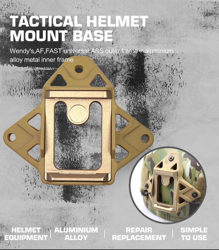 Quality Tactical Helmet VAS SHROUD wilcox L3 dried cuttlefish