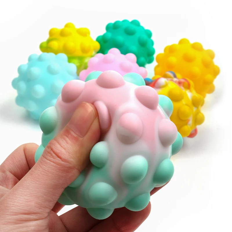 Silicone Autism Push Pop Bubble silicone decompress toy Popit Kids Fidget Toys