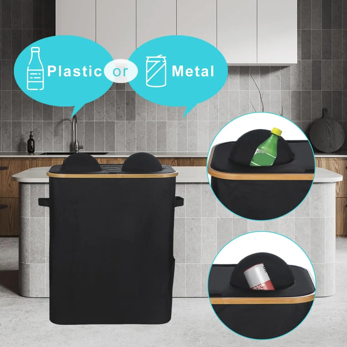 140L Deposit Bottles Collection Container Deposit Bottles Storage Bottle Collector Empty Containers
