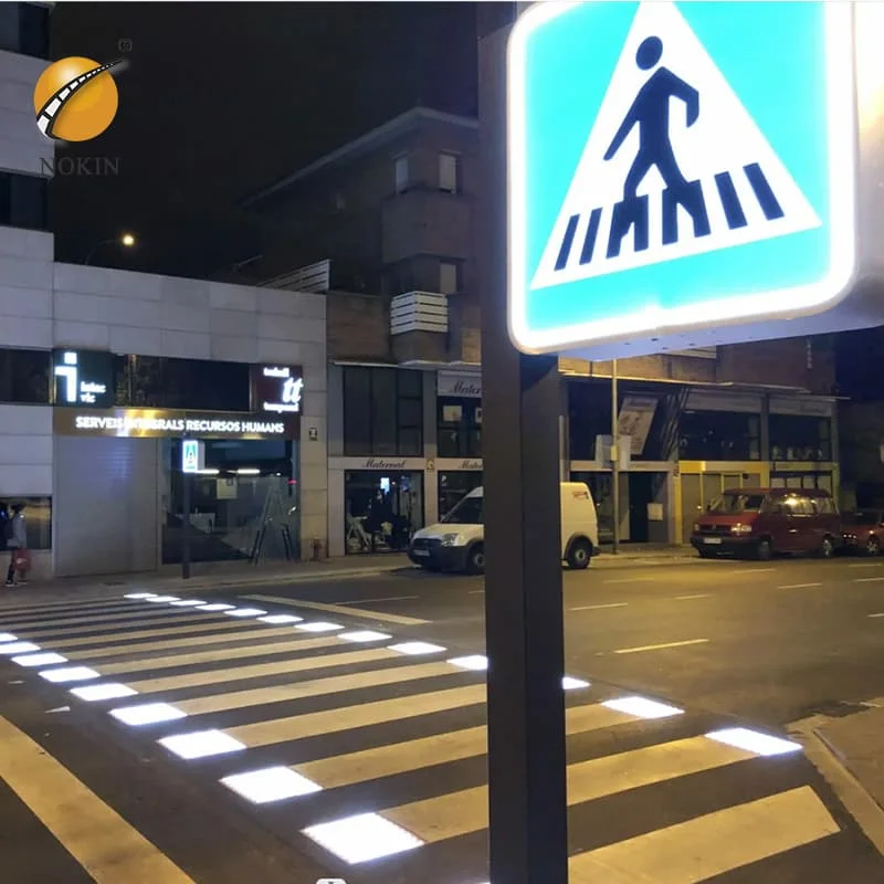 In-Roadway Warning Light IRWL Embedded Smart Zebra Lighting System Underground Buried Led Lighted Pedestrian Crosswalk Systems
