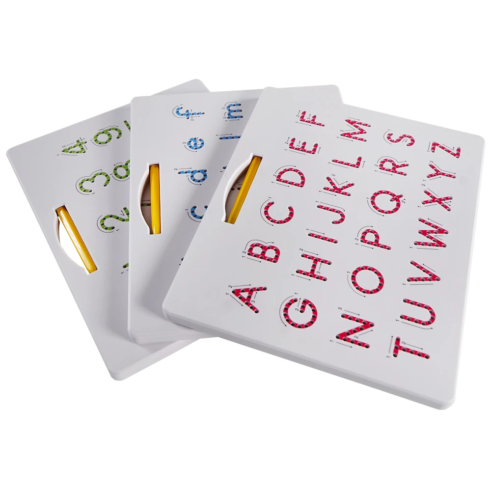 Double-sided magnetic alphabet board educational magpad magnetic writing board for kids