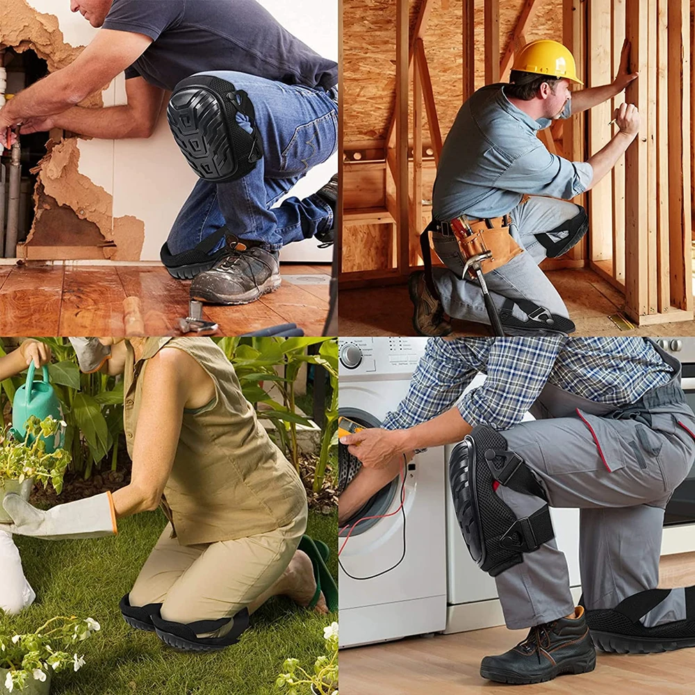 Professional Heavy Duty Knee Pads Professional Protection Protect Knee,protection for Construction Work Hard Shell Holyfire