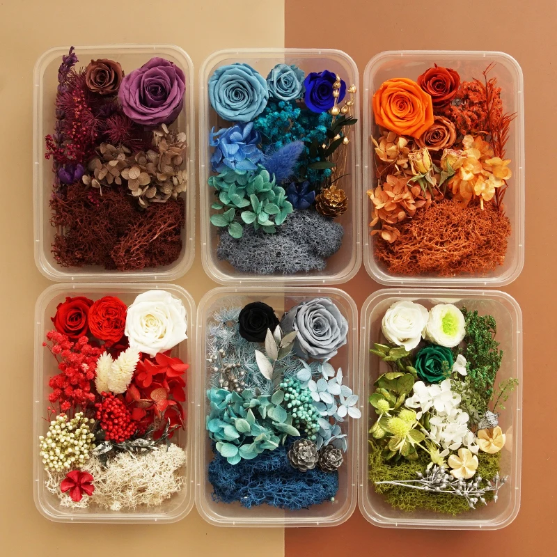 China Factory Price Preserved Eternal Epoxy Resin Necklace Accessories Craft DIY Floral Natural Dried Flower Dry Plant