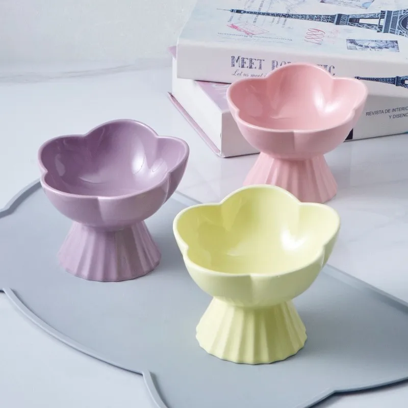 UFBemo wholesale Hot Sale Ceramic Pet Feeding Bowls Elevated Dog Cat Food Bowl Pet Water Bowl