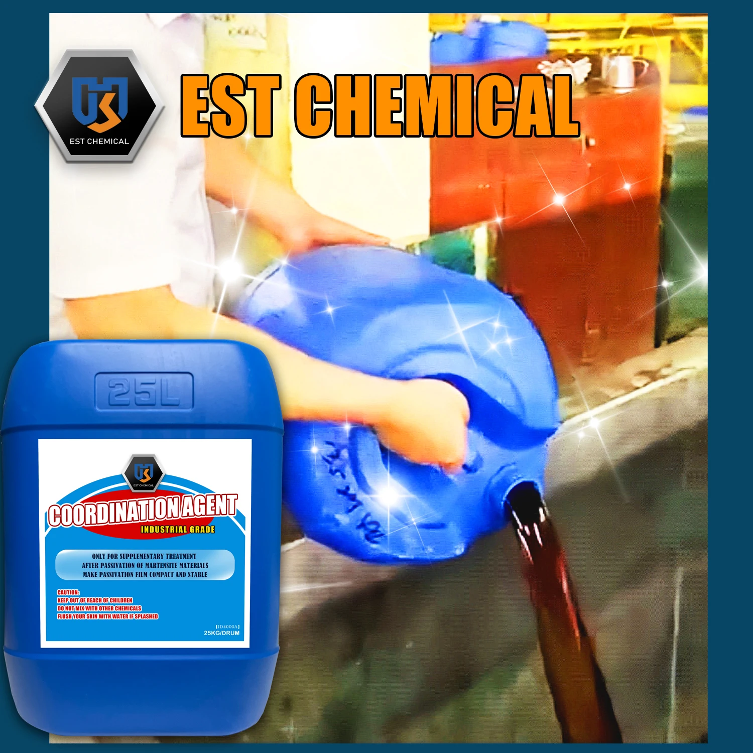 Heavy duty anti corrosion chemical coordination agent for martensitic stainless steel