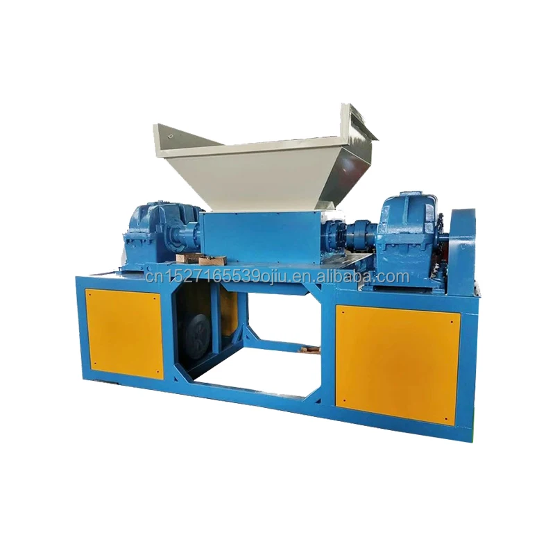 Industrial shredder Solid waste metal iron block aluminum block two-shaft shredder car shell tire shredder