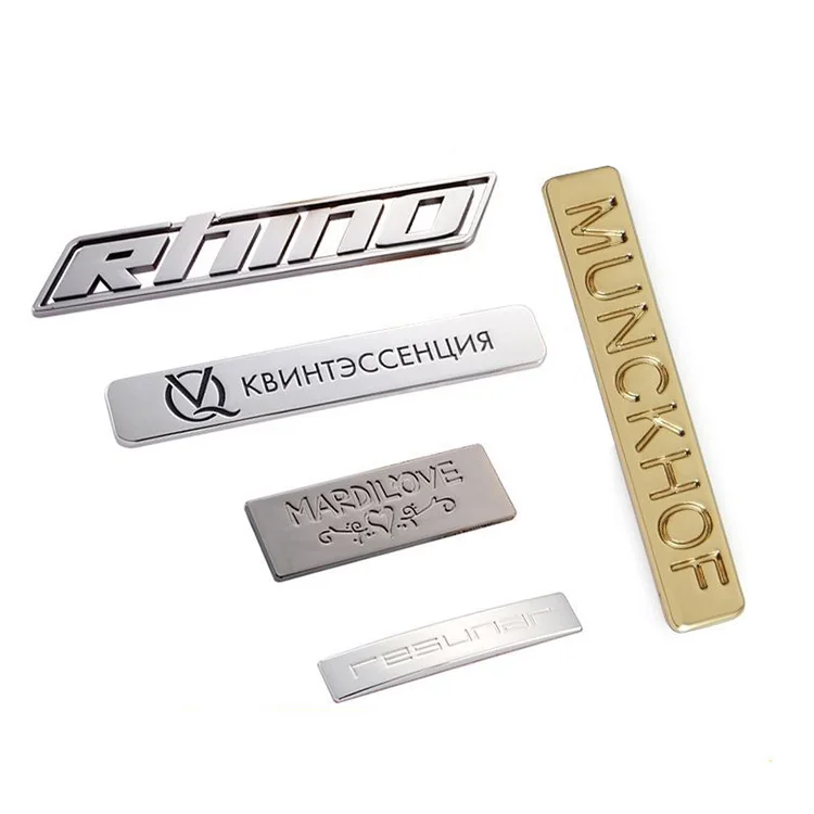 Bags Handbag Hot Sale Logo Label Colors Scarf Metal Customized Plating Garment Labels Custom Metal Logo for Shoes Sambo Shoes