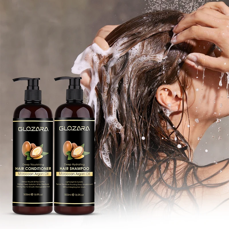 Private Label Professional Organic Unisex Hair Care Strengthening Shampoos Anti Dandruff Oily Moroccan Argan Oil Hair Shampoo