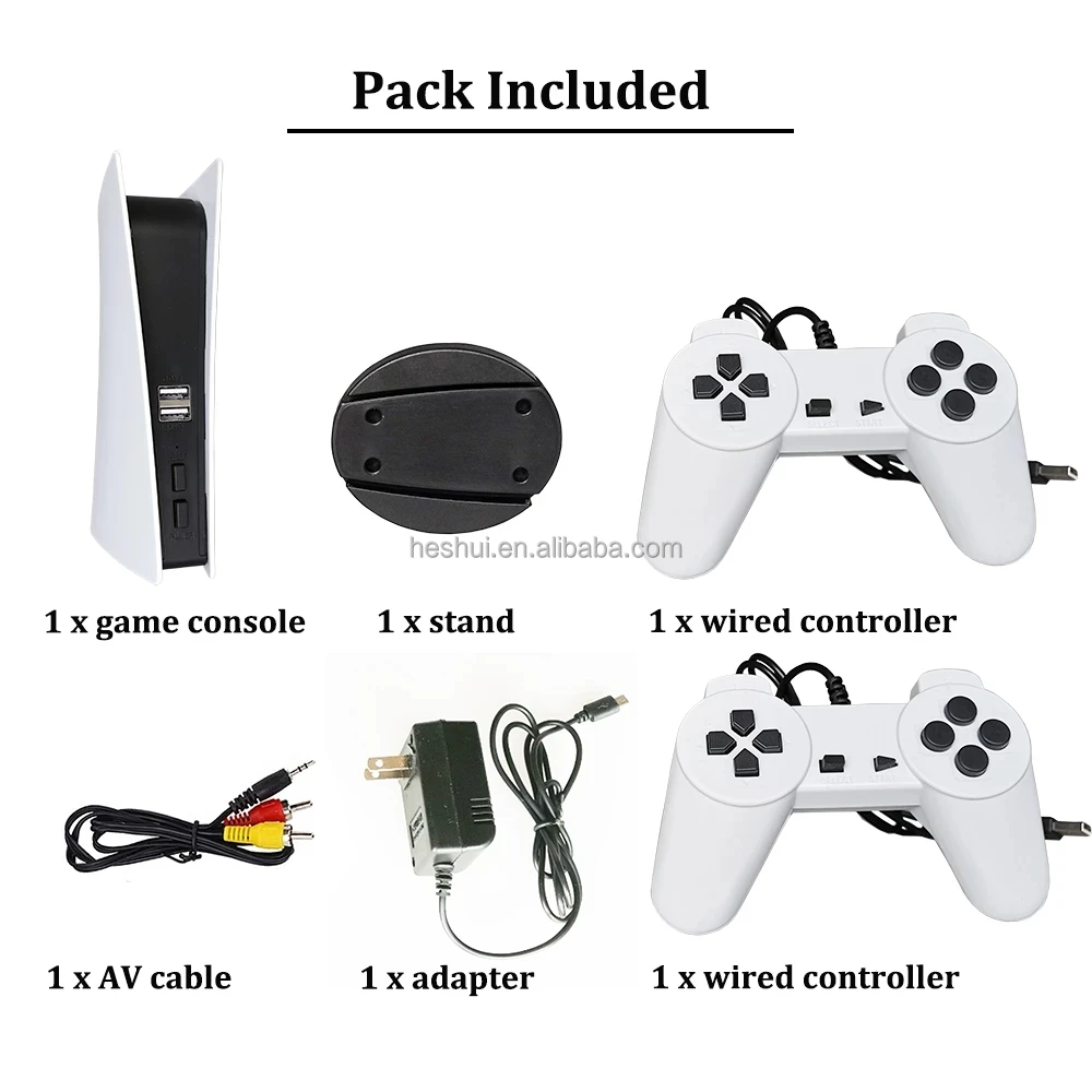 TV Game Console 8 Bit GS5 Retro Consola Video  Built in 200 Classic Games Wired Handheld Gamepad AV Output for NES