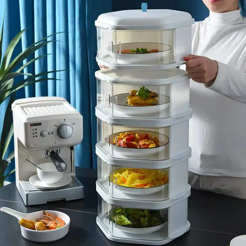 Keep Food Warm for flies and dustproof double-door household multi-layer cover