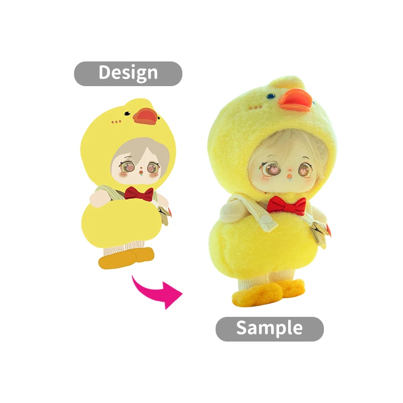 Wholesale Duck Plush Toy Gifts Cartoon Stuffed Doll Cute Soft Plush Toy for Kids