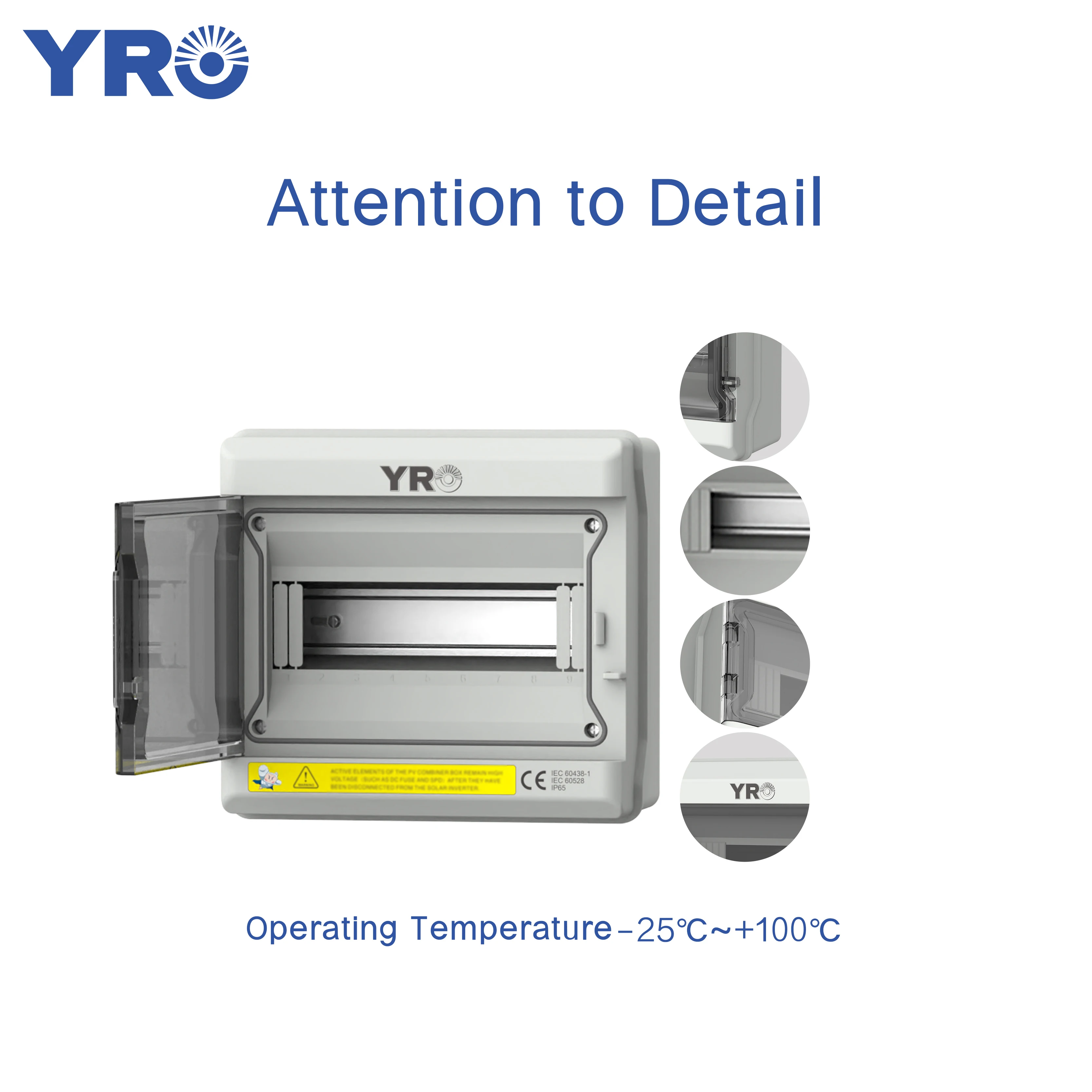 YRO HA 9 Way Outdoor Plastic Enclosure IP65 Waterproof Dustproof Junction Box