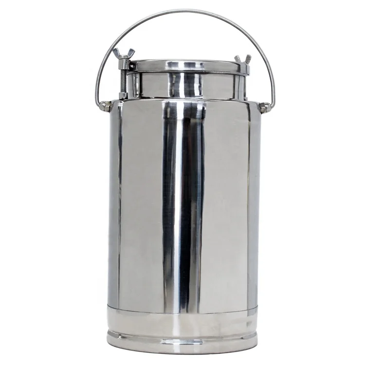 Hot sell mirror polished aluminum barrel 5L-20L  stainless steel mini metal milk can