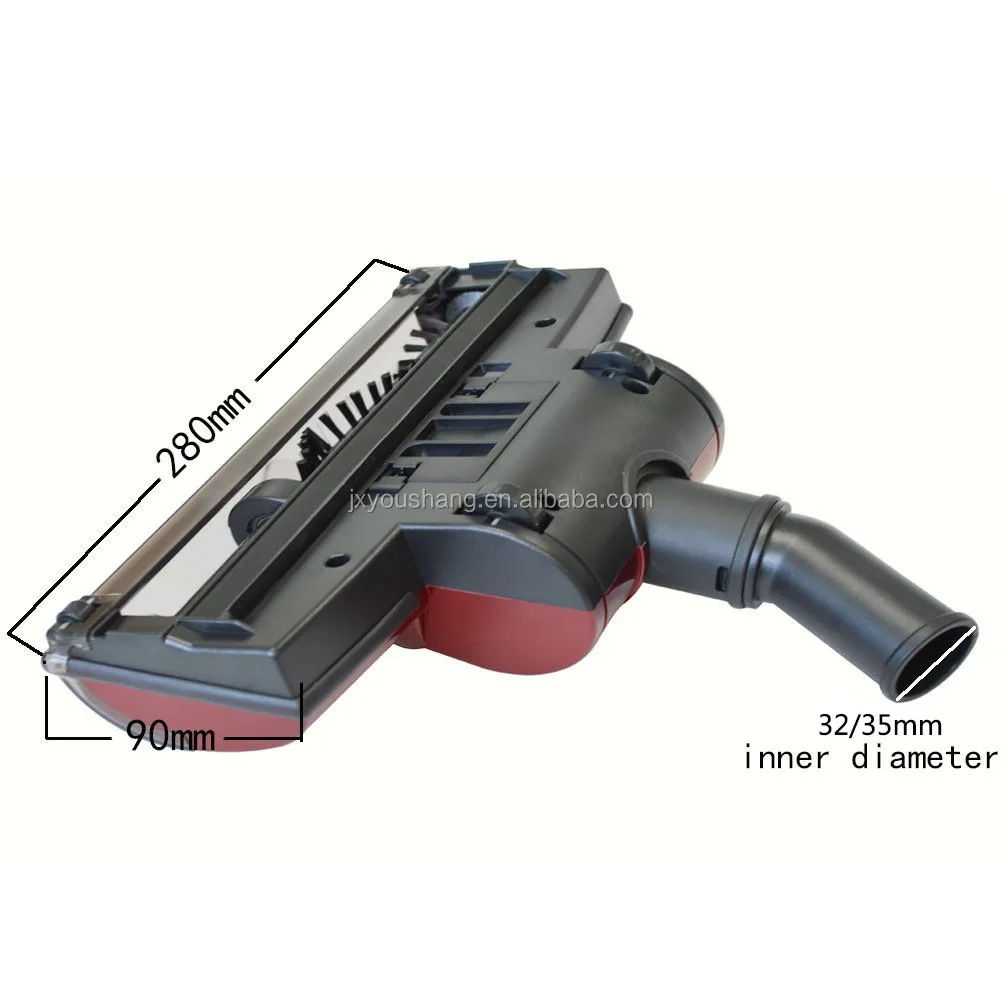 Red 32mm 35mm Diameter Adapter Vacuum Cleaner Carpet Floor Turbo Brush Head  Vacuum Cleaner Spare Parts Accessories Dust Brush