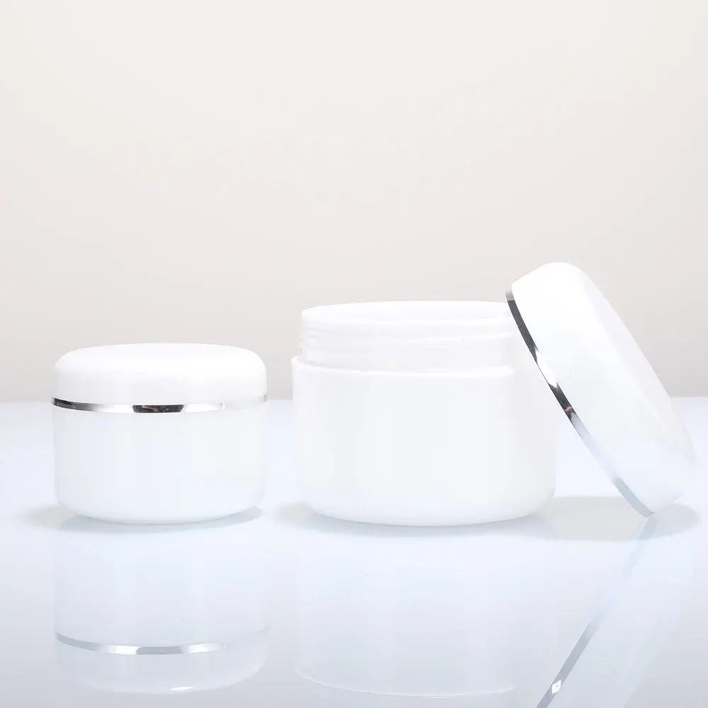 Hair care product plastic container Round 100g 200g 500g 6 oz 8 oz plastic jars with lids