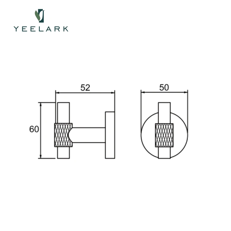 Custom Logo 304 Stainless Steel Brushed Gold Bathroom Accessories Robe Hooks Wall Mounted Towel Keys Hanger Storage Robe Hook