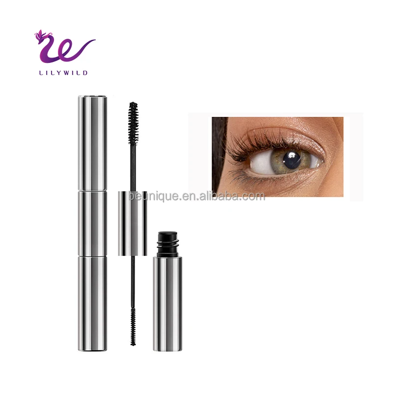 Tube Packaging Wholesale Unique Silver Double Side 2 In 1 Mascara Custom Logo Waterproof Lash Volume Mascara Private Label