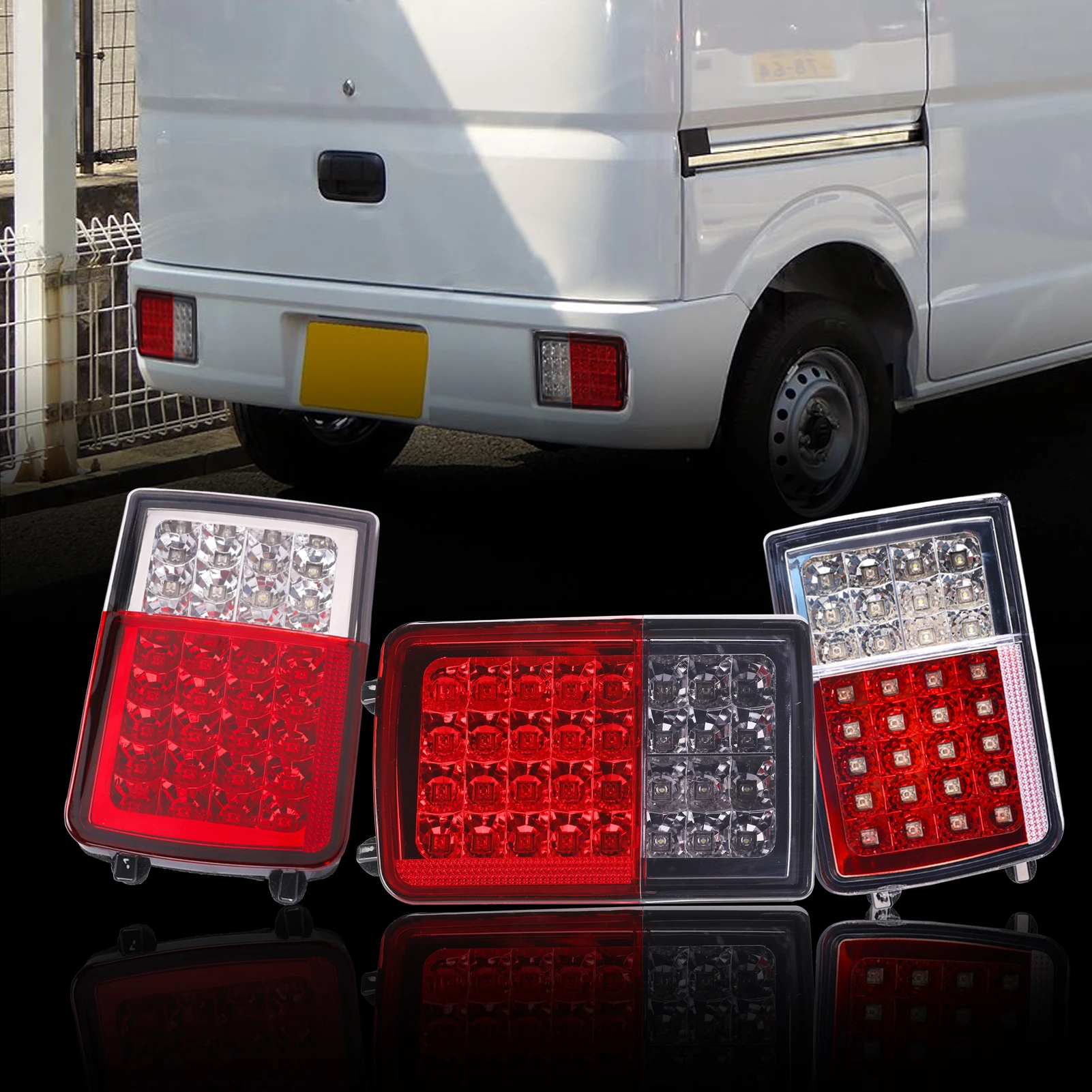 12V 32 LED High Brightness tail lamps auto lighting systems Tail lights for SUZUKI EVERY DA64V