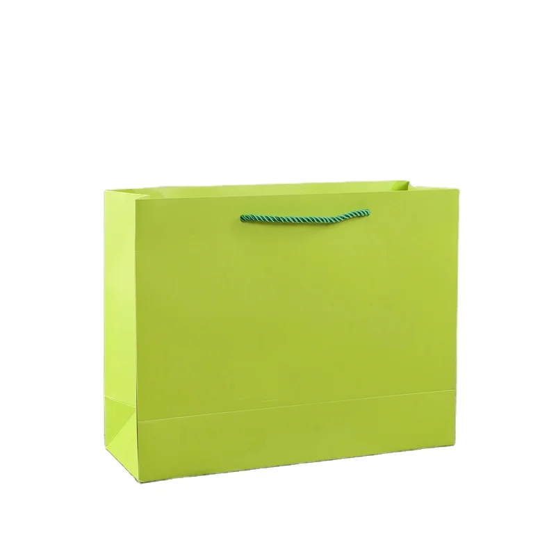High quality custom bag printing emboss stamping logo shopping  gift  paper bag with ribbon