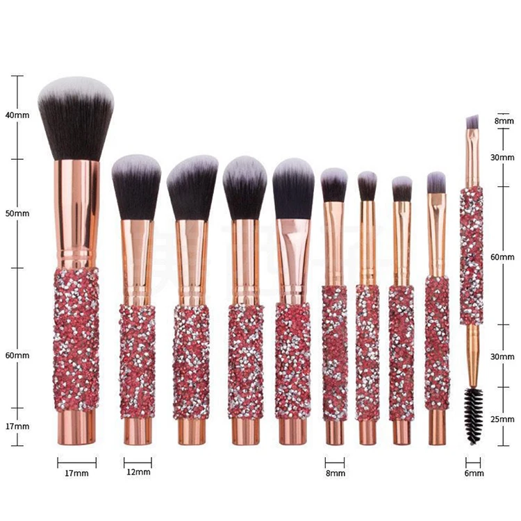 
Luxury brush make set up Wholesale Wood Handle foundation Cosmetic makeup brushes 