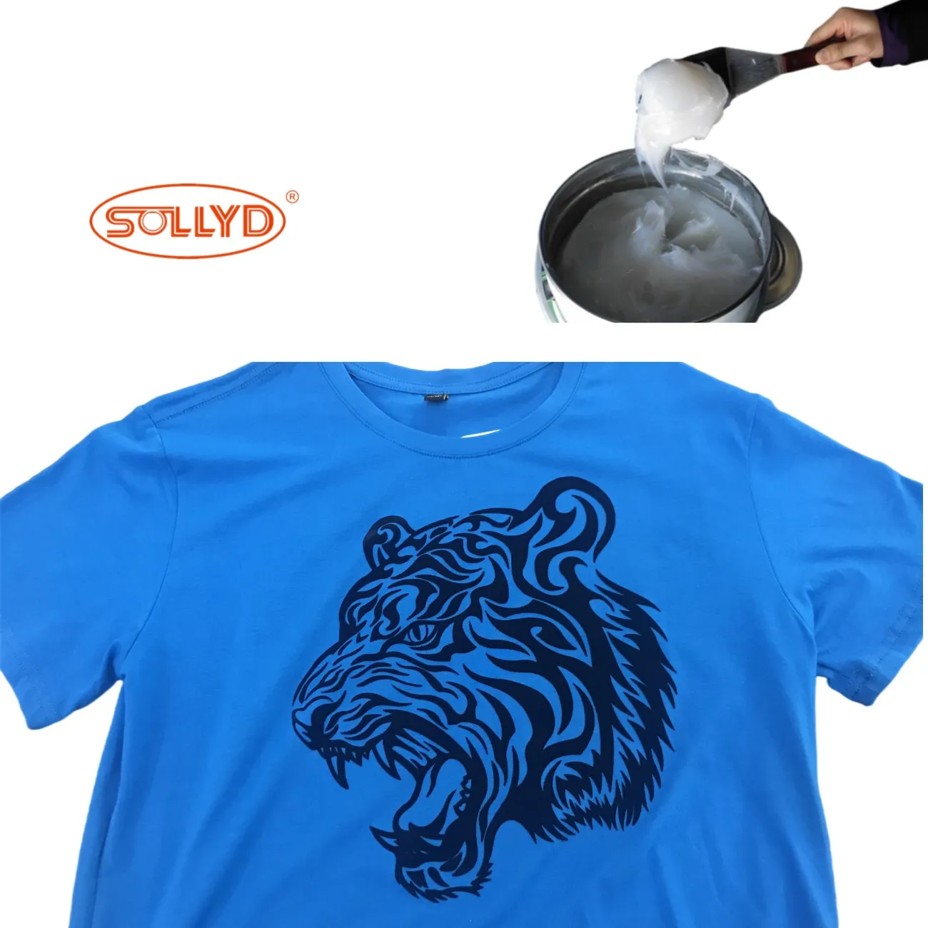screen printing inks Hot selling customized lsr flocking liquid silicone rubber for print on underwears fabric