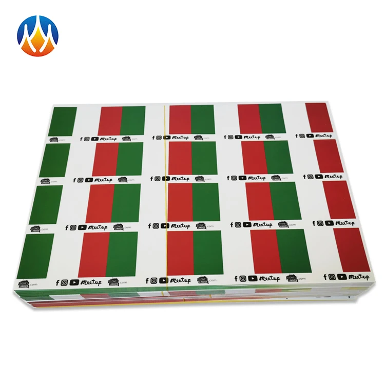 Promotion Paper Self Adhesive Custom Label Decorative Sticker Flag Die Cut Stickers
