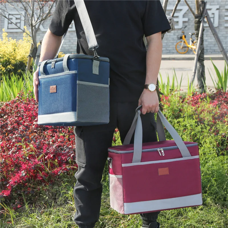 wholesale promotional waterproof portable stylish thermal cooler bag Promotion Delivery travel lunch bag