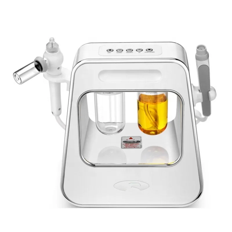 2 Handles electric skin deep cleaning blackhead removal micro bubble hydra dermarasion water oxygen jet aqua peel facial machine