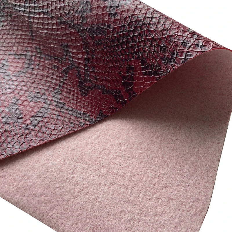 High color fastness backpack bag synthetic leather for women 1.0mm handbags pvc leather