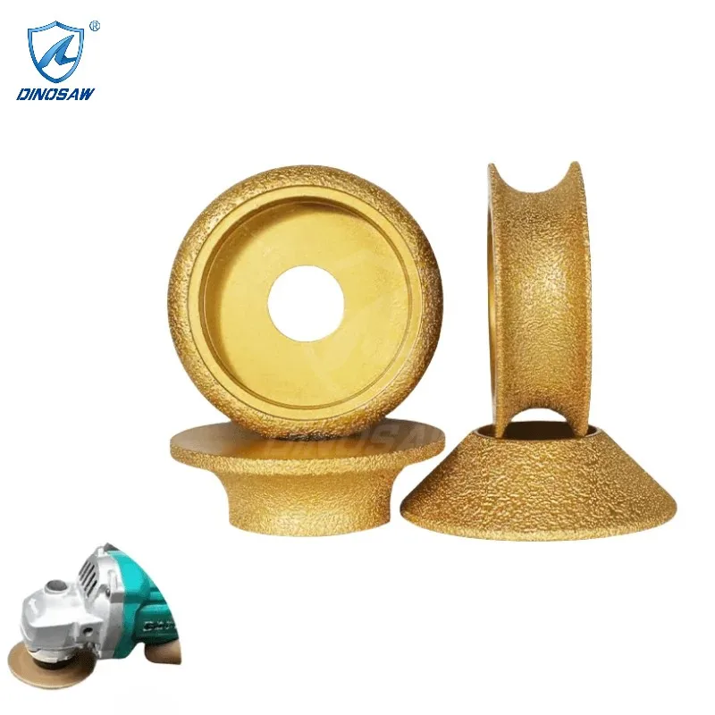 Marble granite glass hand grinding diamond abrasive contour wheel single crystal diamond ceramic diamond grinding wheel