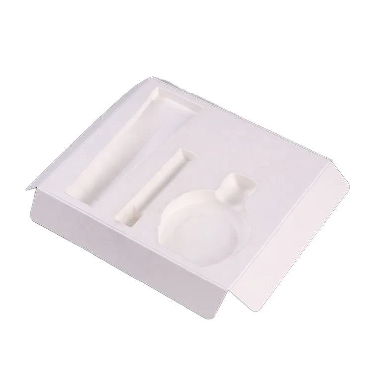 Bio-Degradable Cosmetics Packaging Insert Sugarcane Bagasse Molded Virgin Pulp Biodegradable Mechanical Pulp Insert