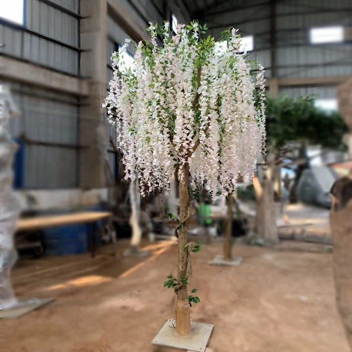 songtao outdoor plastic leaf plant cherry blossom  branches artificial flower tree for outside