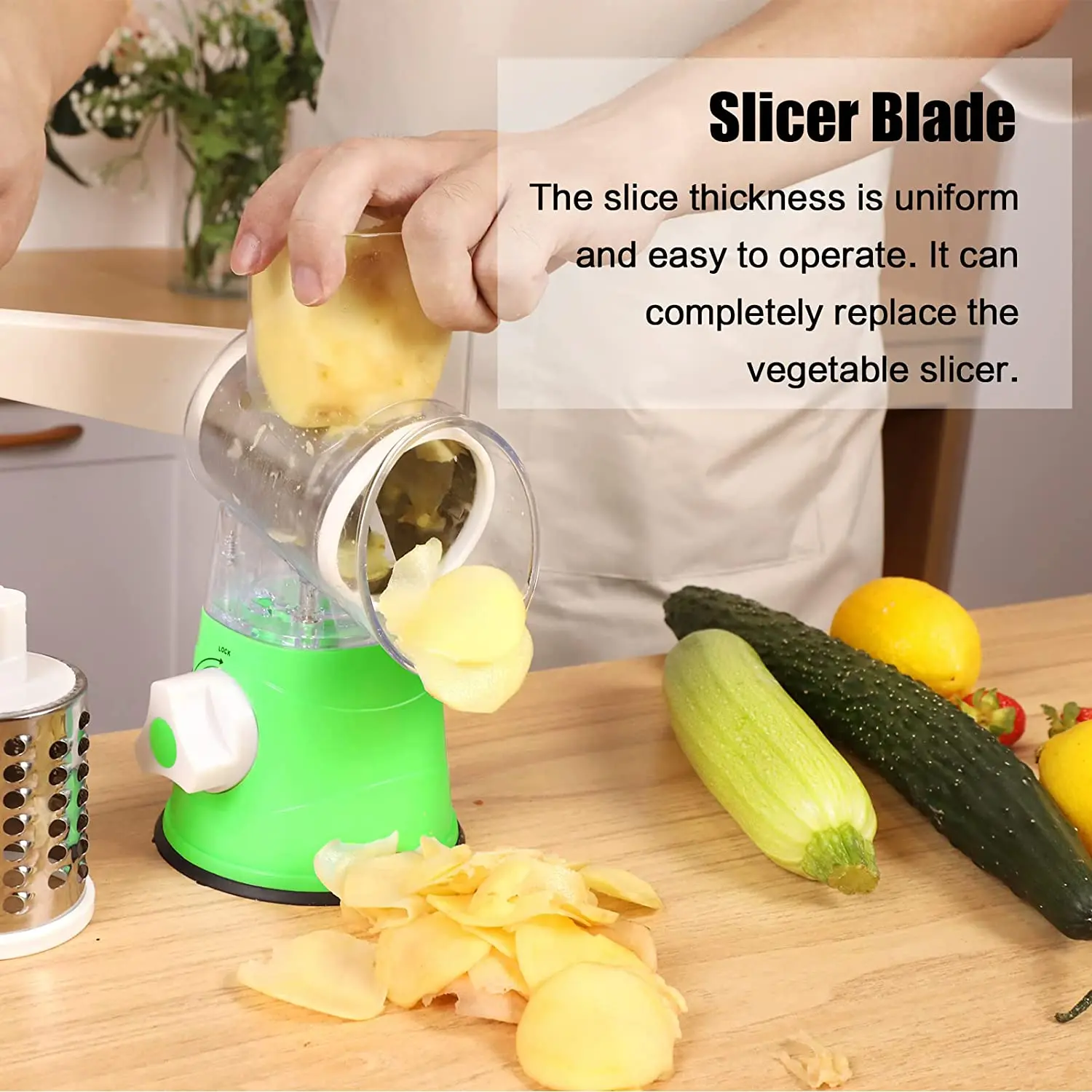 Custom 4in1 Multifunctional Adjustable Thickness Vegetable Spiral Slicer Kitchen Tool Cooking Accessories Veget Spiralizer