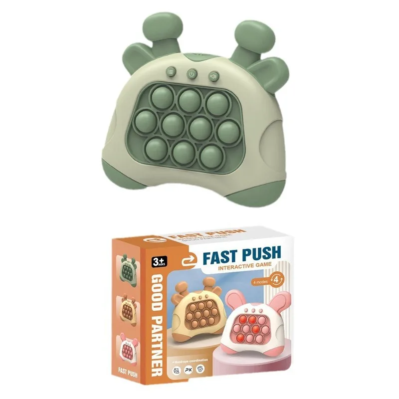 Light Up Toys Handheld Quick Push Game Console Electric Bubble Pop It Puzzle Game Machine Toy Fidget Toy for adult and children