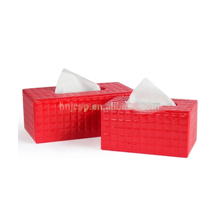 Colorful faux leather box facial tissue, mini tissue box, tissue paper box design