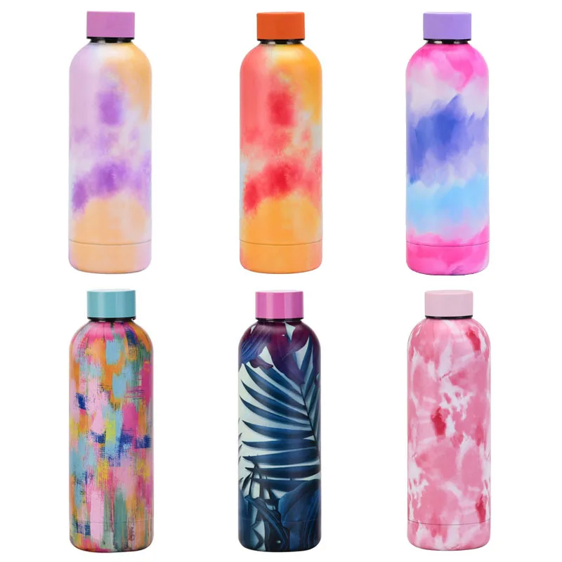 Oem China Cheap Rubber Paint Camping 500ml Double Walled Stainless Steel Vacuum Flask Insulated Sport Water Bottle
